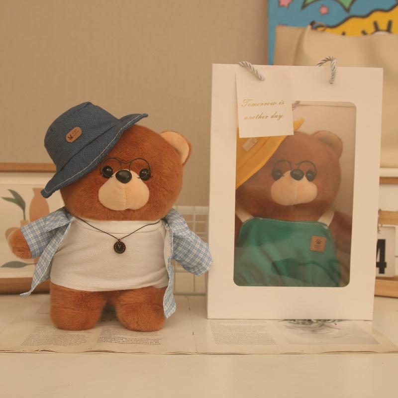 Literary William Bear Series Dolls Cute Clothing Teddy Bears Plush Toys Animals Give Friends Birthday Gifts