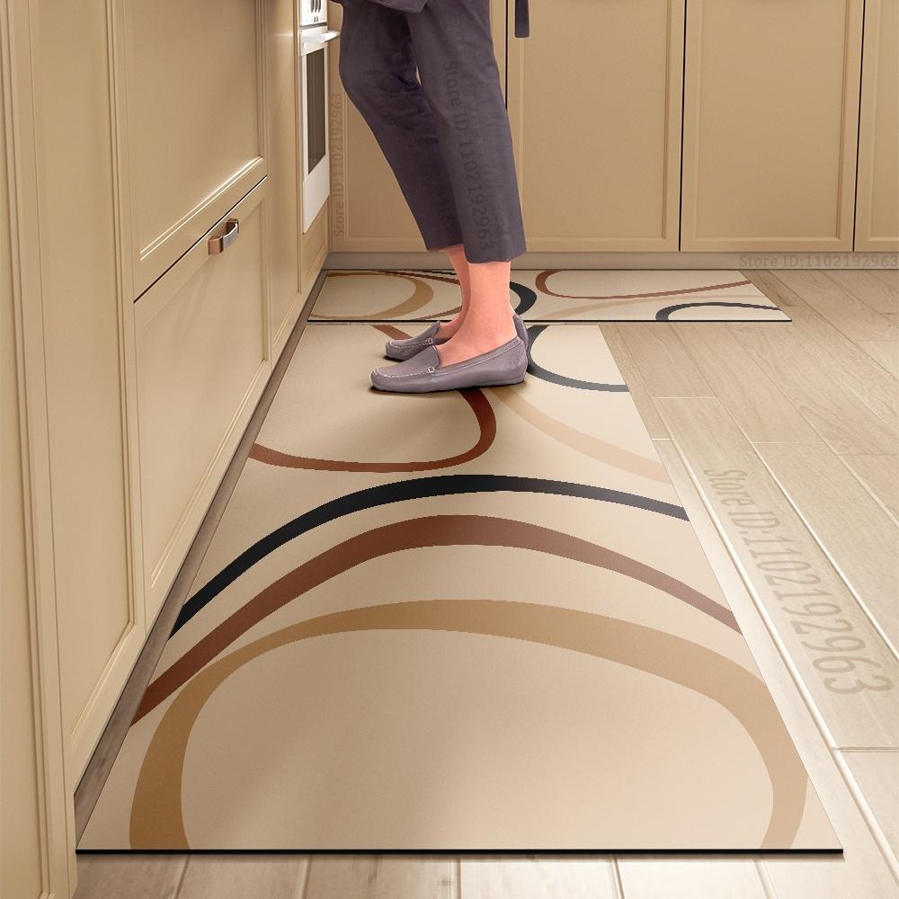 Kitchen Rug Durable Home Entrance Doormat High-end Kitchen Mats for Floor Waterproof House Hold Washable Non-slip Large Carpet