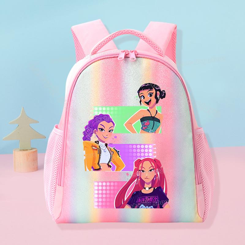 KPop Loveci na démony Škola Duhový Batoh Rumi Mira Zoey Dívka Studentský Batoh Anime Film Ženy Cestovní Batoh Narozeninový Dárek