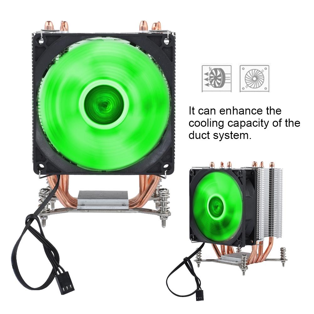 4 Heat Pipe CPU Fan Cooler Heat Sink With Screw (Red Light Small Screw+Backboard)