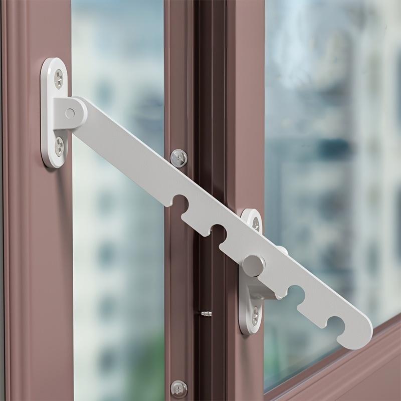 1 Pc Window Ventilation Limiter Fixer, Plastic-Steel Inward-Opening Window Latch, Wind Hook Safety Lock for Ventilation