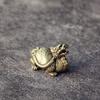 Copper Brass Dragon Turtle Small Fengshui Statue Ornament Chinese
