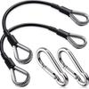 Sturdy Home Gym Extension Cable Stainless Steel Rubber Coated Gym Machine Extension Cable Nylon Protective Cover