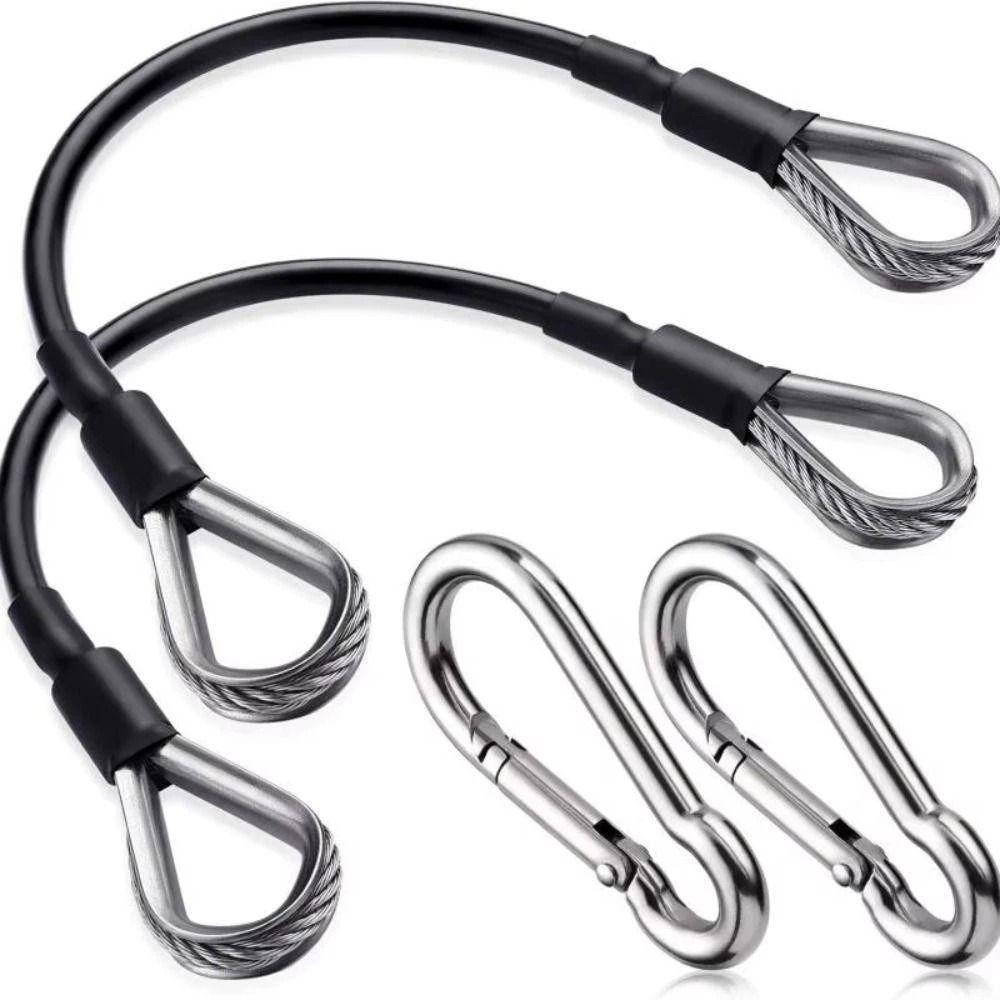 Sturdy Home Gym Extension Cable Stainless Steel Rubber Coated Gym Machine Extension Cable Nylon Protective Cover
