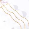 DIY Jewelry Making Chains 18K Gold Plated Brass Beads Chain 2mm Ball Chain For Bracelet Necklace Making Accessories Wholesale