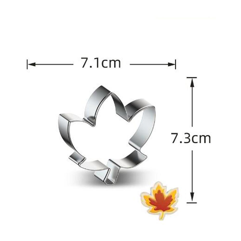 1pcs Tree Leaves Moldes Metal Stainless Steel Cookie Cutters Reposteria Patisserie Biscuit Pastry Shop Fondant Cake Decor Tools