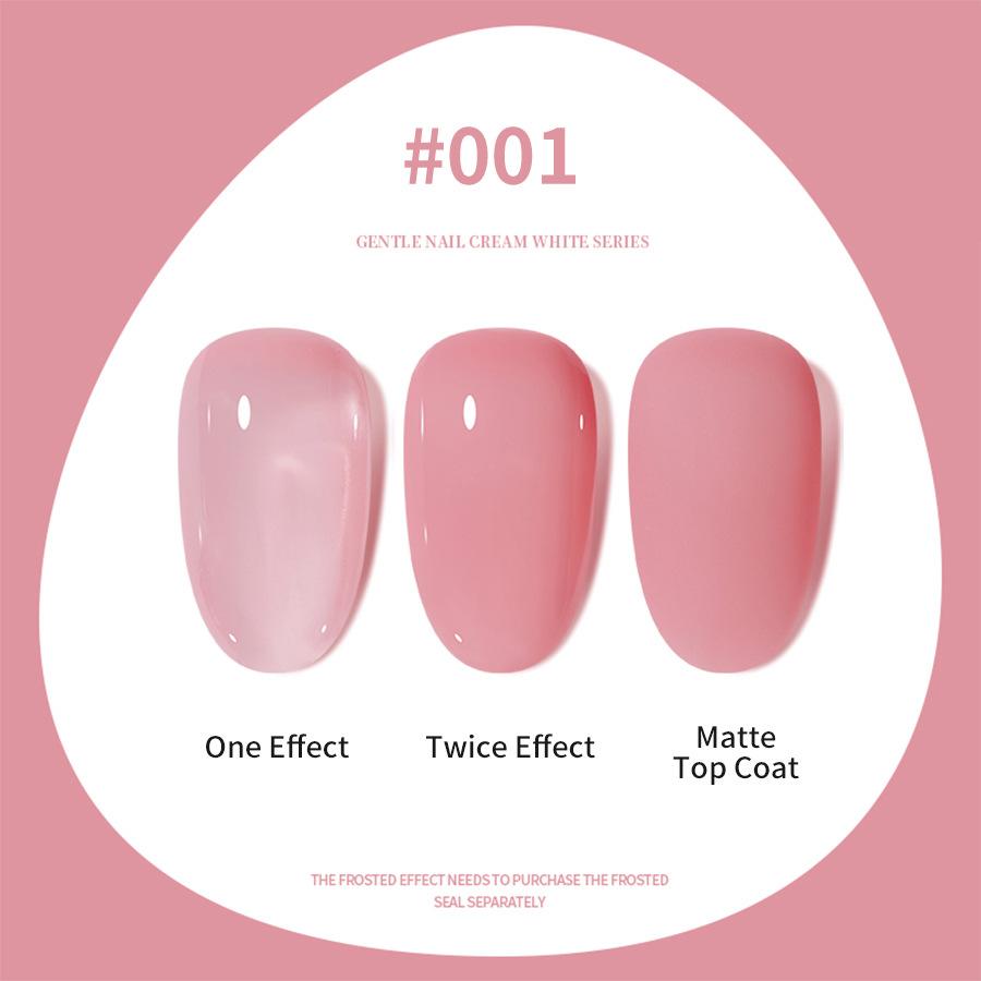 

15 г прозрачный розовый гель-лак Ice Nude с эффектом стеклянного матового покрытия для ногтей, отверждаемый УФ-излучением/светодиодами, для салонов и дома, инструмент для самостоятельного дизайна ногтей