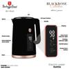 Elektrischer Wasserkocher 1,7L + Digitaler Toaster Berlinger Haus Bh-9540 Black Rose