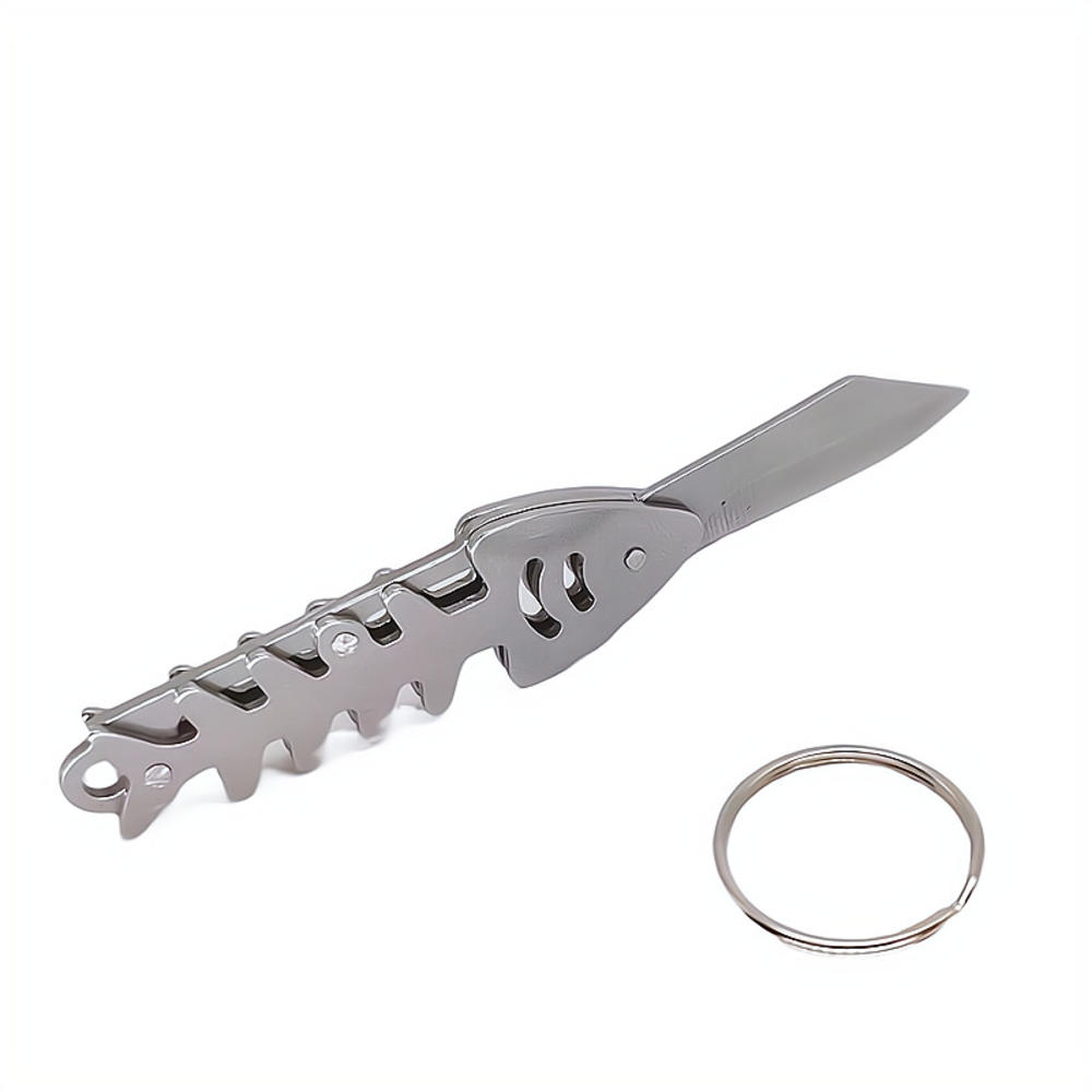 Multi Functional Tool Foldable Stainless Steel Knife Keychain Folding Knife Multi Functional Outdoor Knife For Outdoor Tasks