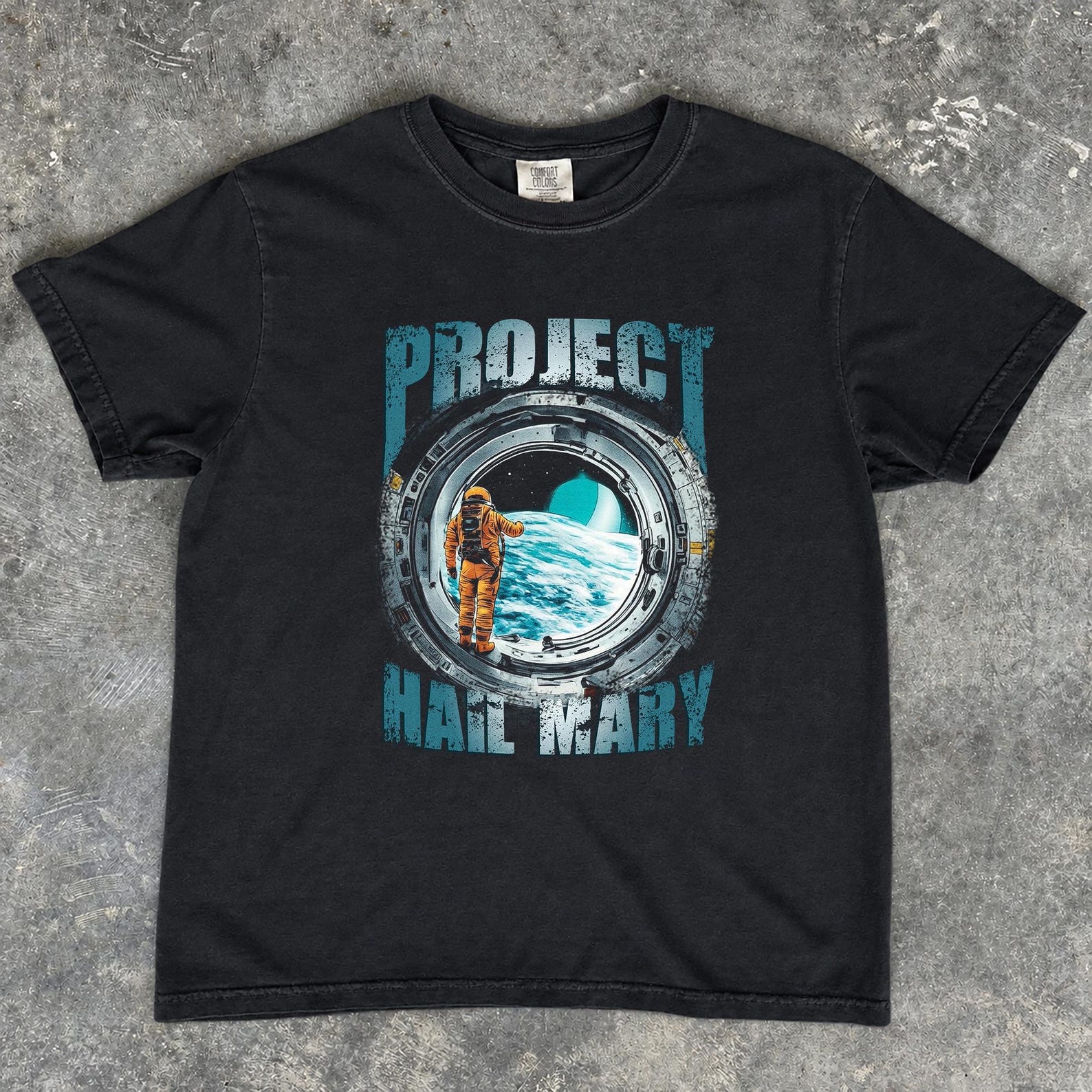 Vintage Project Hail Mary Shirt, Ryland Grace Tee, Rocky the Alien T-Shirt, Andy Weir Sci-Fi Bookish Merch, Fantasy Reader Gift L