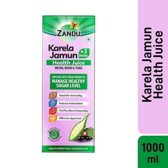Carbamide Forte Zandu Karela Jamun Herbal Juice 1 L