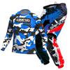 Çocuklar için motocross ekipman seti Genç Forma Pantolon Kitleri çocuk yeşil Motosiklet siyah 3 4 5 6 7 8 9 10 yaş Off-road takımı mavi turuncu Enduro cross erkek kız