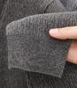 Men's Thick Fleece-Lined Knitwear: Two-Piece Look, Autumn/Winter Style for Middle-Aged & Young Casual Wear.