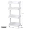 Xingyou 4-Tier Mobile Bathroom Storage Shelf