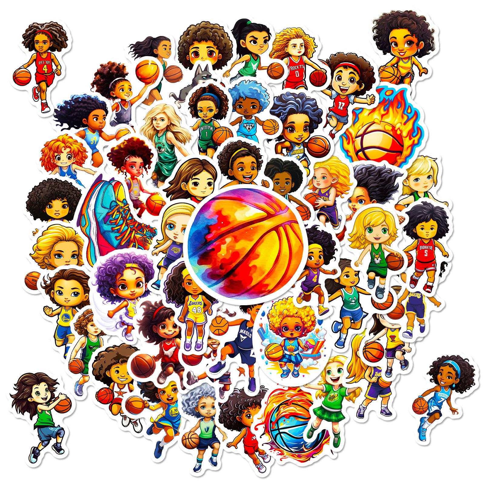 

50 симпатичных граффити-наклеек Nba -Girl-Jmh Rugby League, персональные наклейки