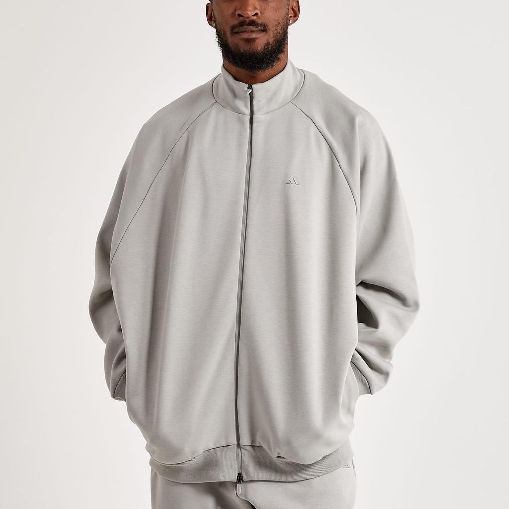 Adidas Originals Basketball Chapter 1 Solid Logo Print Sports Jacket Unisex Jacket Gray HN9269