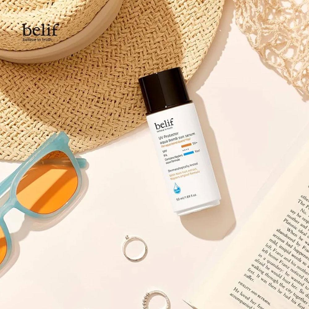 belif Ochrona UV Aqua Bomb Serum Słoneczne 50ml (SPF50 +)