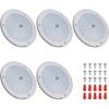 RV Lights Interior, 5 Inch Cool White RV LED Ceiling Puck Light Dimmable 12V Camper Puck Lights 6000-6500k Transparent Frosted 4.5W LED Ceiling Dome