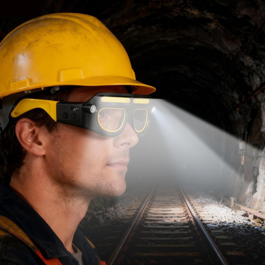 Okulary rowerowe outdoorowe o wysokiej intensywności | 5 trybów, i ładowalne - Czujniki ruchu i - Odpowiednie do pieszych wędrówek, jazdy na rowerze, biegania, aktywności nocnych