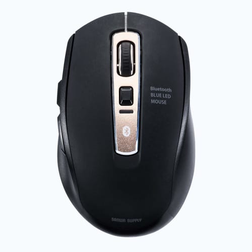 Sanwa Direct Bluetooth Mouse, Quiet, 5 Buttons, Equipped with Back/Forward Buttons, Compatible with Windows Mac, Android, 3DPI Switching (800/1200/160