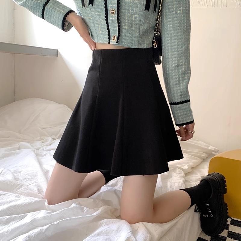Faux Two-Piece Patchwork Skirt for Women Summer High-Waisted Striped Pencil Skirt Stylish Slimming Casual All-match Versatile Pleated Skirt
