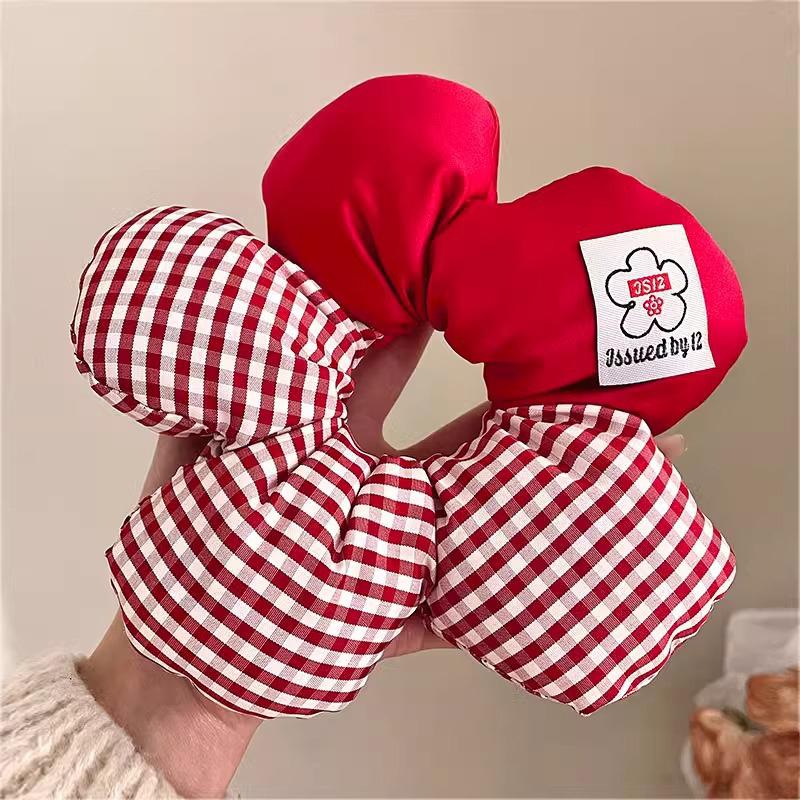 Cartoon Lower Body Of Animal Large Flower Scrunchie For Women Girls Sweet Hair Band Headband Hair Tie Cute Hair Accessories