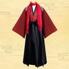 Unisex Samurai Horse Riding Japanese Warrior Cosplay Iaido Practice Top and Bottom Set with Scarf [LanBuff] Costume, Hakama, Dance, Kimono, Outfit,
