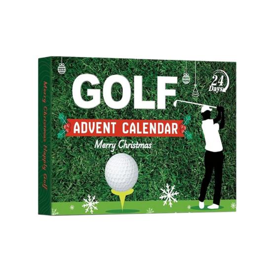 Golf Advent Calendar 2025 24-Day Christmas Countdown Calendar with Golf Balls Tees Markers Socks Tools