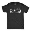 Mens String Theory T Shirt Funny Cat Math Science Nerdy Tee