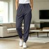 Women's Color Drawstring Cuffed Joggers Casual Pants