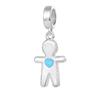 Cute Little Boy Little Girl Charm Beads Dangle Original Fit Copper Bracelet Necklace Beads For Diy Jewelry Women Gift