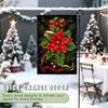 Christmas Holly BerriesGarden Flag 12x18 Inch Double Sided for Courtyard Outdoor Welcome Flag Decoration (Excluding flagpole)