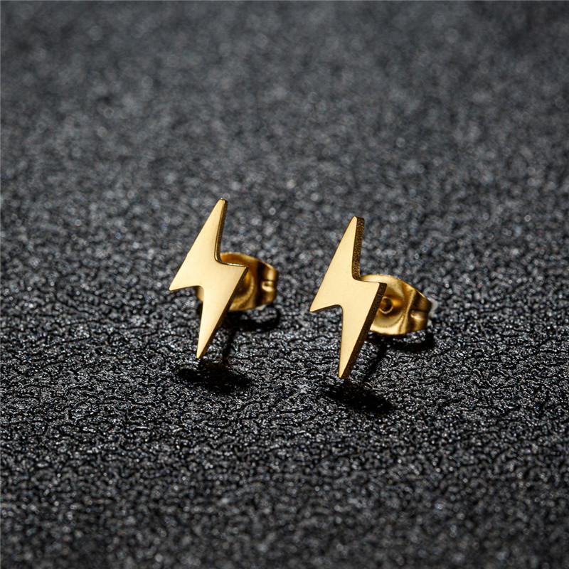 Stainless Steel Geometric Stud Earrings for Women Minimalist Circle Triangle Star Ear Studs Horseshoe U Shaped Earings oorbellen