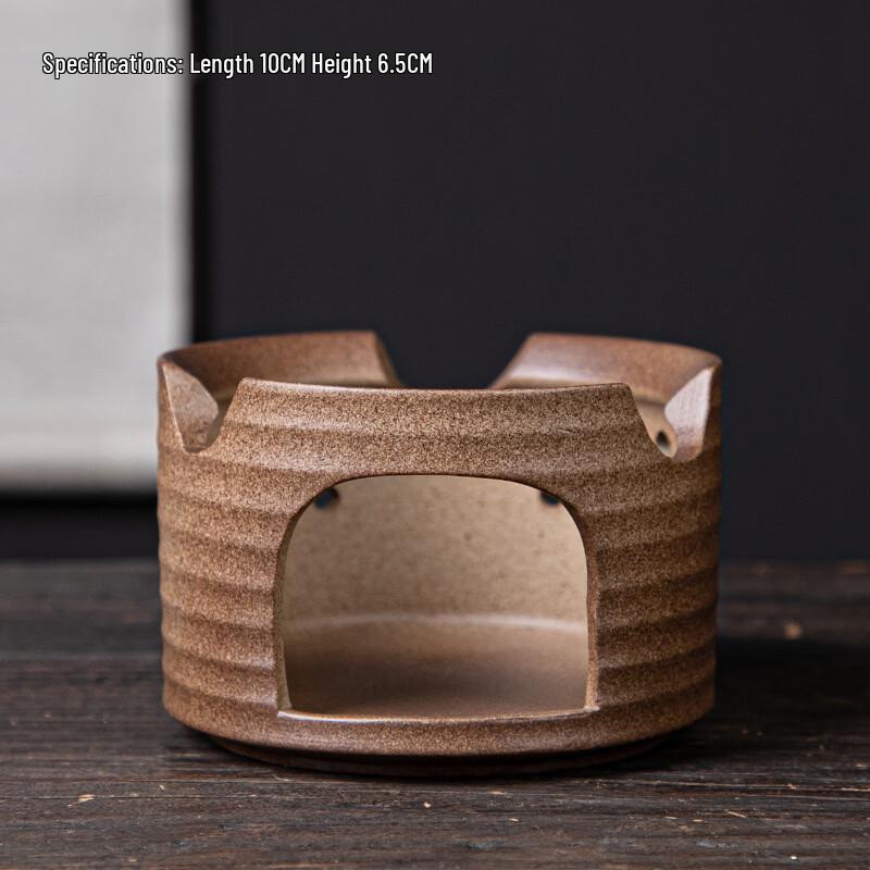 Wood-Fired Style Ceramic Tea Pot & Warmer Set