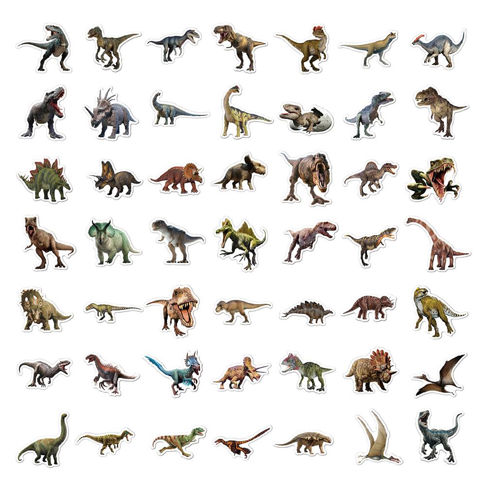 10/30/50/100pcs Cartoon Dinosaur Age Stickers Cool Animal Graffiti Decals Toys DIY Motorcycle Helmet Luggage Waterproof Sticker