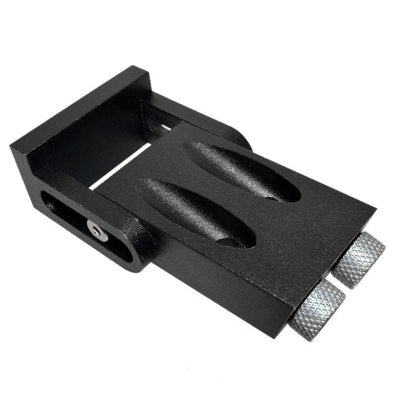 Black 15° Woodworking Pocket Hole Jig - Drilling Locator for Wood Board Installation