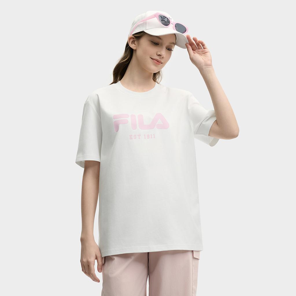 New FILA ORIGINALE T Shirt Unisex Strawberry White Chocolate F51M519106F-ZA