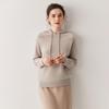 Autumn/Winter Women's Hooded Seamless Mountain Velvet Raglan Sweater Knitwear