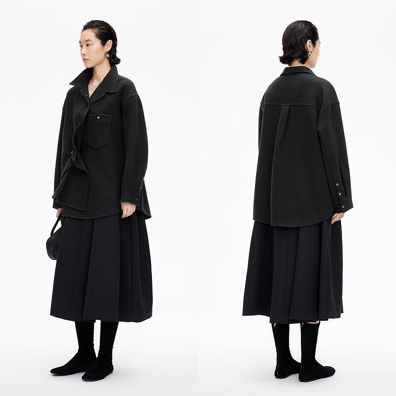 JNBY 2025 Winter Loose Fit Wool Coat