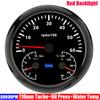 ZMFJH Multifunctional 110mm Gauge Red LED 3000-8000RPM Tachometer+Oil Pressure Gauge+Water Temperature Meter 40-120℃ Car Boat