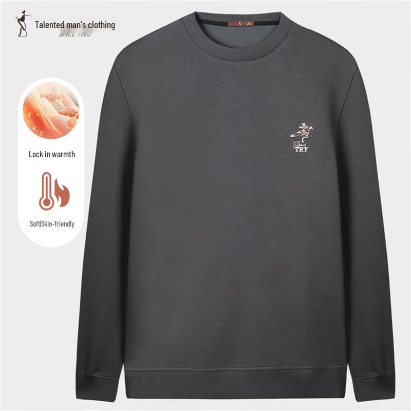 

TRIES Мужской теплый свитшот с круглым вырезом M (46)