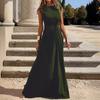 Rochie nouă la modă, casual, de ieșit, cu temperament, pentru navetă, cu talie marcată, elegantă, cu gât rotund