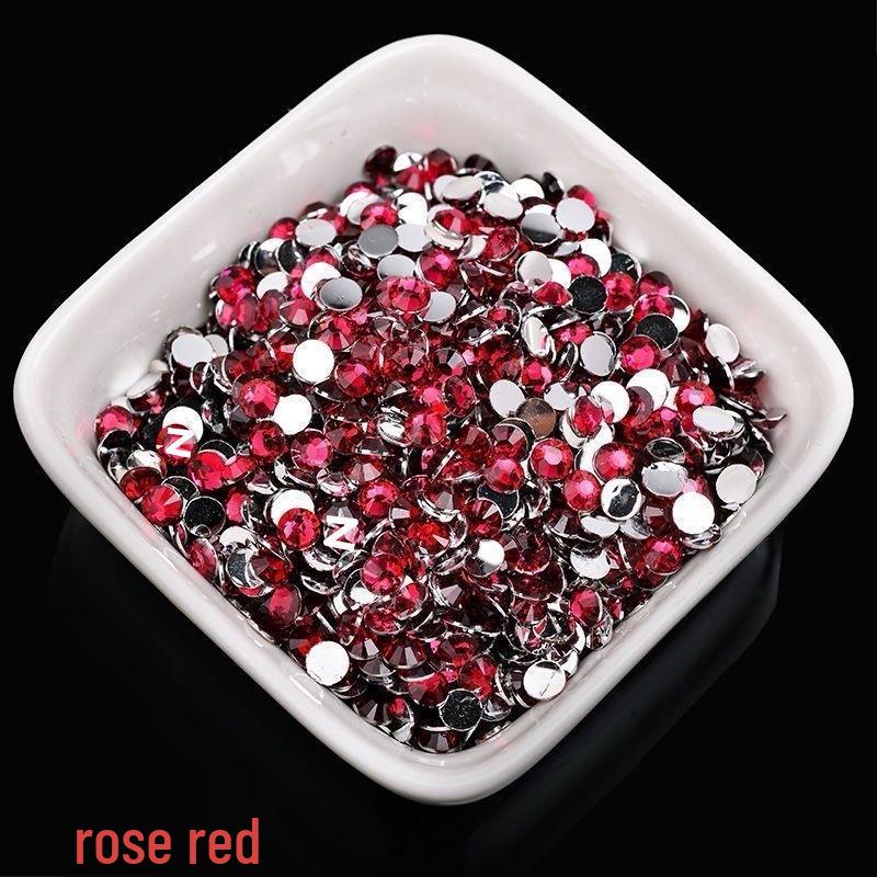 2-6mm Round Flatback Resin Rhinestones for DIY Phone Cases & Nail Art - Imitation Austrian Design