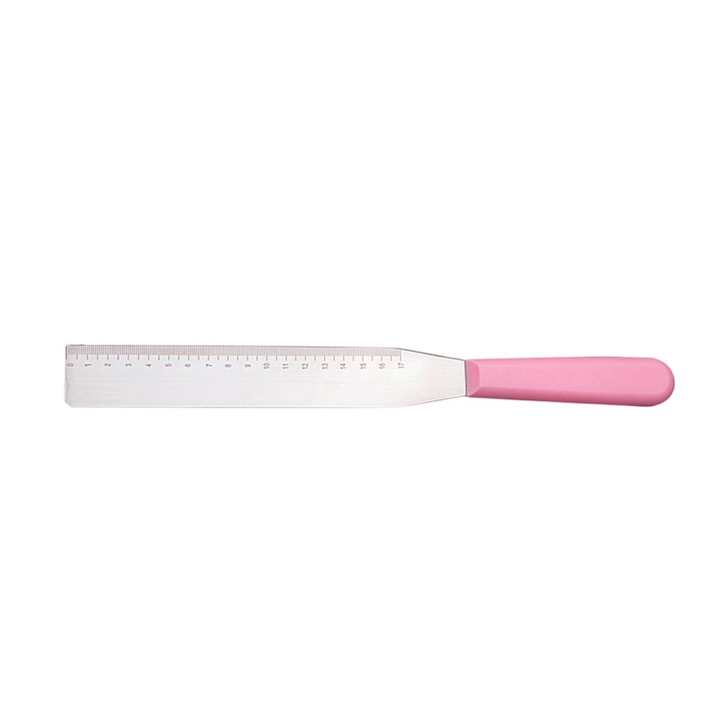 Stainless Steel Icing Spatula With Scale Right Angle Cake Scraper Frosting Smoother