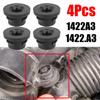 Black Rubber 4Pcs Car Air Filter Rubber Insert Grommet For 1.6 HDI Diesel OEM Number:1422A3,1422 Car Accessories