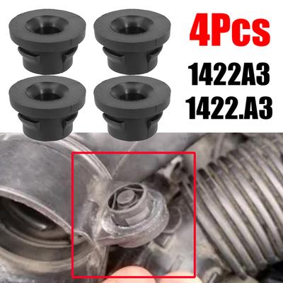 Black Rubber 4Pcs Car Air Filter Rubber Insert Grommet For 1.6 HDI Diesel OEM Number:1422A3,1422 Car Accessories