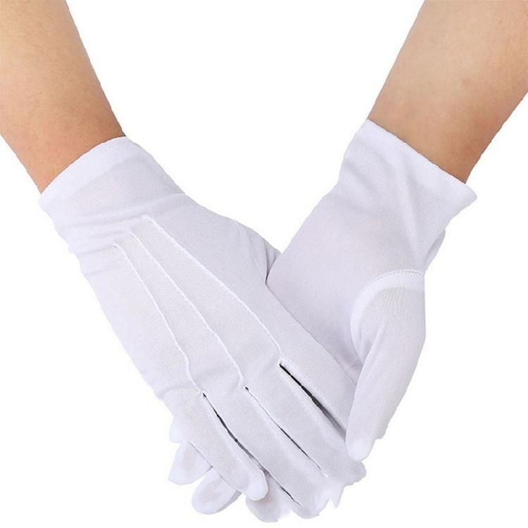 Formal Party Tuxedo Guard Gloves Stretchy for Police for Parade Mittens for Wome