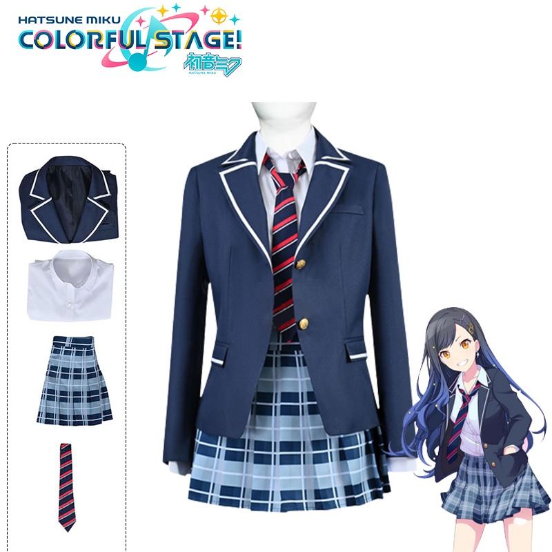 

Project Colorful Sekai Stage Feat Cosplay Costume School Uniform Outfit Carnival ShiraishiAn,S