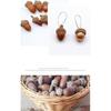 1pcs Acorn shells, handmade DIY materials, shooting props, dried flower fruit shells, acorn hats, Christmas wreath decorations, pendants, acorns