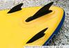 3" Center Fin (Soft Flex Fin) Safety Flex Soft Fin for Longboard/SUP/airSUP/River Rafting saruSURF - Black/ 14x14 Screw Included